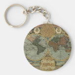 Regalos del mapa de Viejo Mundo Llaveros Personalizados