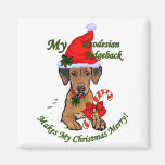 Regalos del navidad de Rhodesian Ridgeback Imán Para Frigorifico