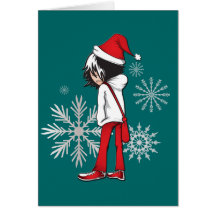 Regalos del navidad del niño de Emo Tarjeton
