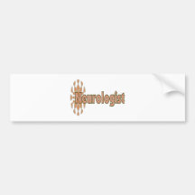 Regalos del neurólogo etiqueta de parachoque