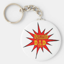 Regalos del papá de la dinamita llavero