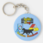 Regalos del perro de la agilidad del golden retrie llaveros personalizados