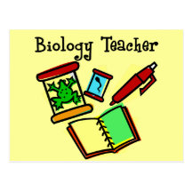 Regalos del profesor de biología tarjetas postales
