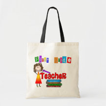 Regalos del profesor del primer grado bolsa de mano