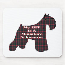 Regalos del Schnauzer miniatura BFF Tapete De Ratones