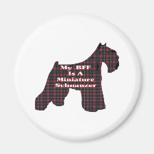 Regalos del Schnauzer miniatura BFF Iman Para Frigorífico