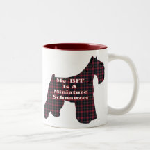 Regalos del Schnauzer miniatura BFF Tazas