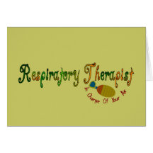 Regalos del terapeuta respiratorio tarjeton