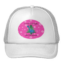 Regalos divertidos del navidad de la jirafa gorras de camionero