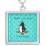 Regalos divertidos del pingüino collares