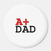 Regalos divertidos para los papás: A+ Papá Iman Para Frigorífico