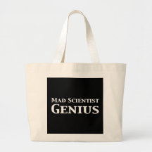 Regalos enojados del genio del científico bolsas de mano