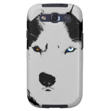 Regalos fornidos del amante del perro de trineo de samsung galaxy s3 fundas