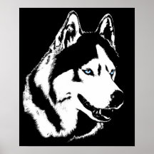 Regalos fornidos del perro esquimal del poster del
