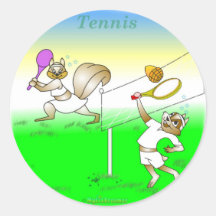 Regalos frescos del tenis para los niños etiquetas redondas