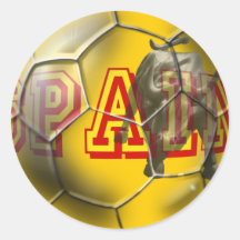 Regalos futbal contemporáneos de las fans del baló etiqueta