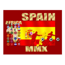 Regalos grandes del futbol del fútbol de África MM Postales
