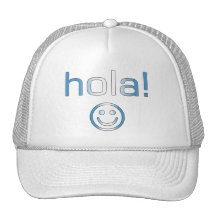Regalos guatemaltecos: Hola/Hola + Cara sonriente Gorros Bordados