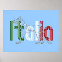 Regalos italianos del lobo del appenninico de Ital Poster