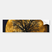 Regalos llenos frescos de la silueta del árbol de  etiqueta de parachoque