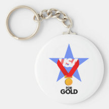 Regalos los E.E.U.U. para el oro Llavero Personalizado