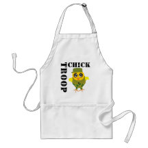 Regalos militares divertidos - polluelo de la trop delantal