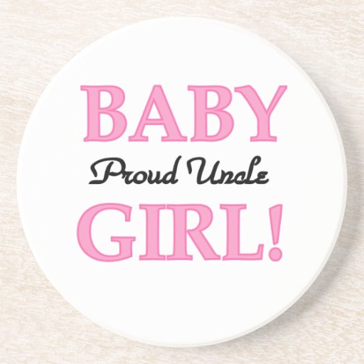 Regalos orgullosos del tío niña posavasos diseño