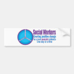 Regalos para los asistentes sociales pegatina de parachoque