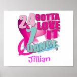 Regalos personalizados de la DANZA Poster
