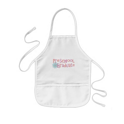 Regalos preescolares de la graduación del chica delantal