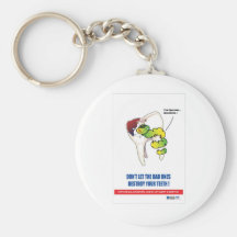 Regalos promocionales de la práctica dental llavero personalizado