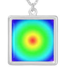 Regalos psicodélicos del arte: Círculos enrrollado Collar Personalizado