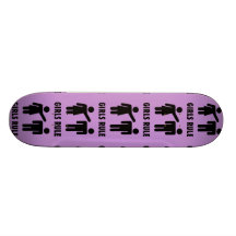 Regalos púrpuras de la feminista del poder del chi patineta personalizada