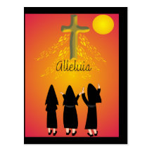 Regalos religiosos católicos de la "aleluya" tarjetas postales