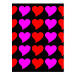 Regalos románticos de los chicas: Corazones rosado Tarjetas Postales