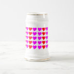Regalos románticos de los chicas: Corazones rosado Tazas