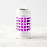 Regalos románticos de los chicas: Rayas rosadas de Tazas De Café