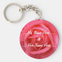 Regalos rosados de encargo de la flor de los llave