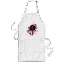 Regalos rosados de la flor de lis delantales