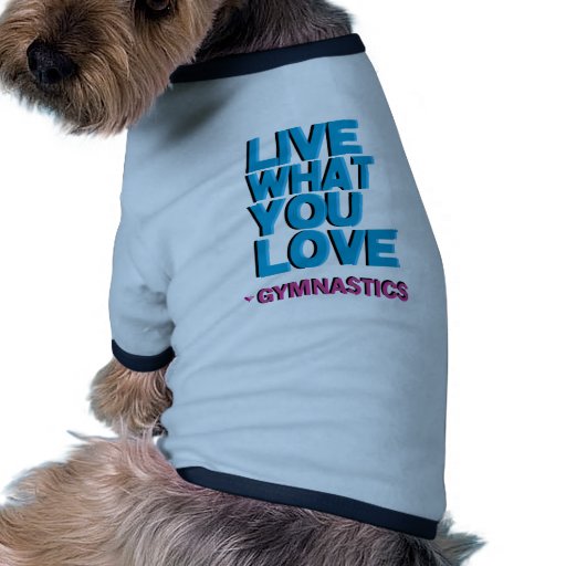 Regalos rosados de la gimnasia ropa de perro