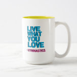 Regalos rosados de la gimnasia tazas