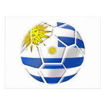 Regalos uruguayos de los aficionados al fútbol de  postales