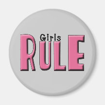 Regalos y camisetas de la regla de los chicas para imanes para frigoríficos