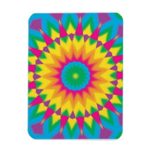 Regalos y casos retros del arte pop del Hippie del Imán