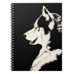 Regalos y libros fornidos del husky siberiano del 