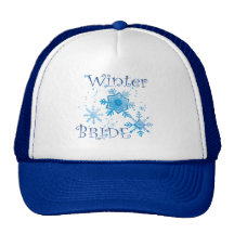 Regalos y ropa de la novia del invierno gorro de camionero