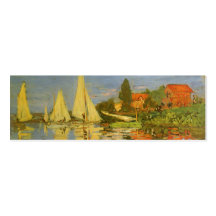 Regatta en Argenteuil, impresionismo del vintage d Tarjeta De Negocio