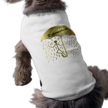 regenschirm gold hundetshirts