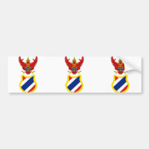 Regente bandera de Tailandia, Tailandia Etiqueta De Parachoque