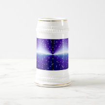 Regentropfen auf lila Regenbogen Teetasse